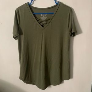 Olive Green short sleeve shirt